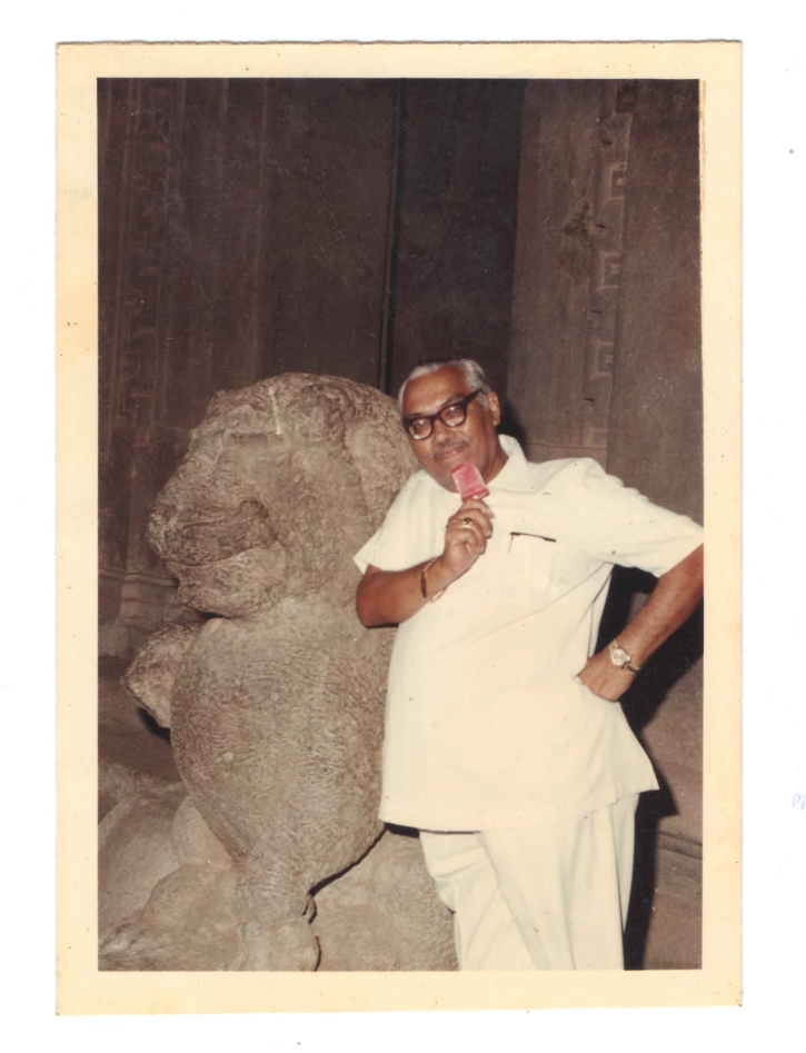 L C Java holding Joy Ice Cream